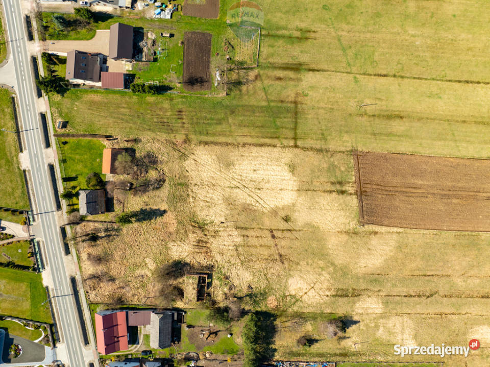 Kształtna działka budowlana Zabierzów Bocheński małopolskie