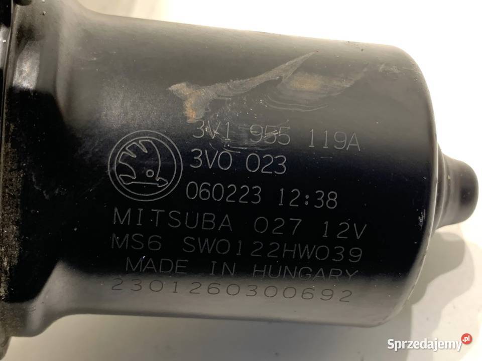 SILNIK WYCIERACZEK PRZÓD SKODA SUPERB III Wycieraczki i spryskiwacze