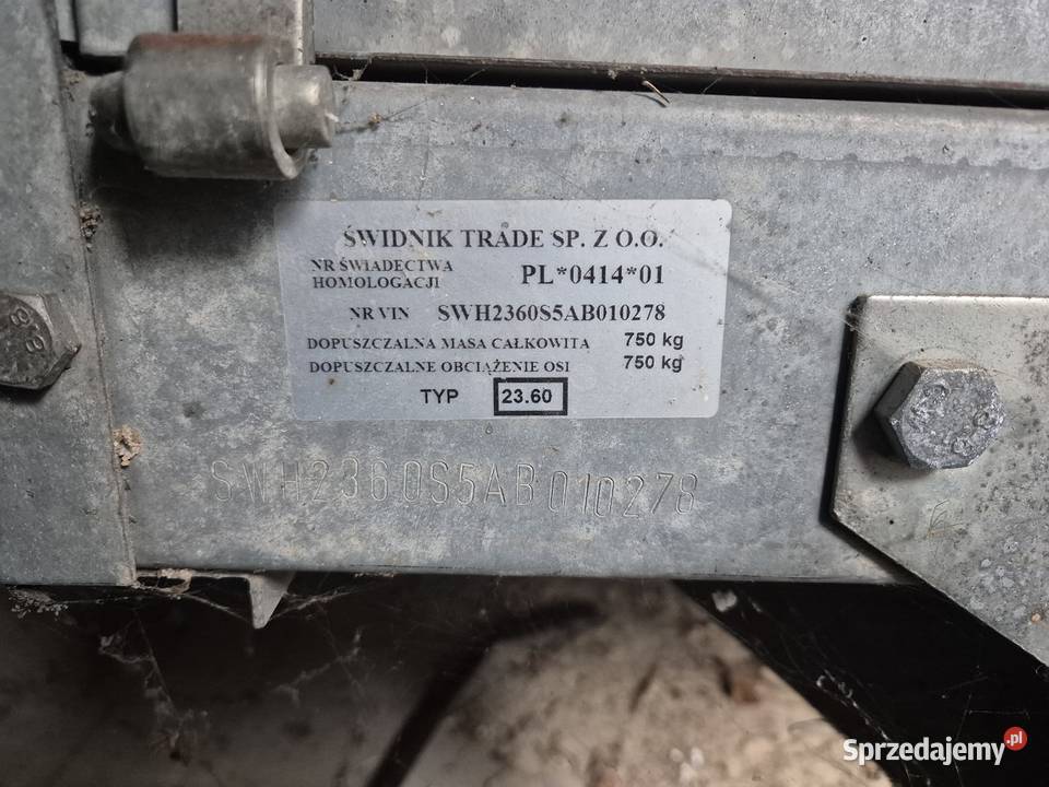 Przyczepa samochodowa Świdnik typ 2360