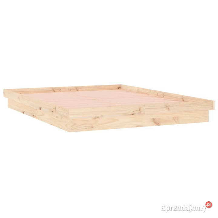 Rama łóżka z LED lite drewno 200x200 WM819992 Warszawa