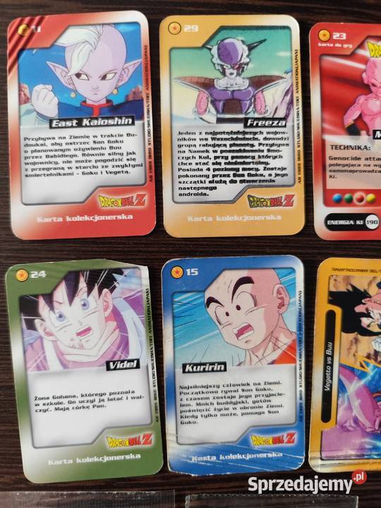 Dragon Ball Chio karty uszkodzone mazowieckie Płońsk sprzedam