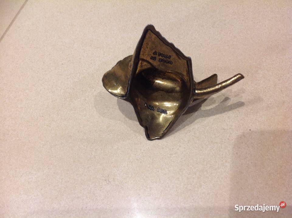 Ptaszek Mosiężny Stary sygnowany Nowa Sól