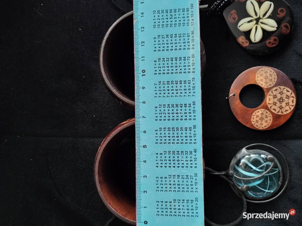 Bransoletki wisiorki zawieszki drewno szkło pel Pozostałe Choszczno