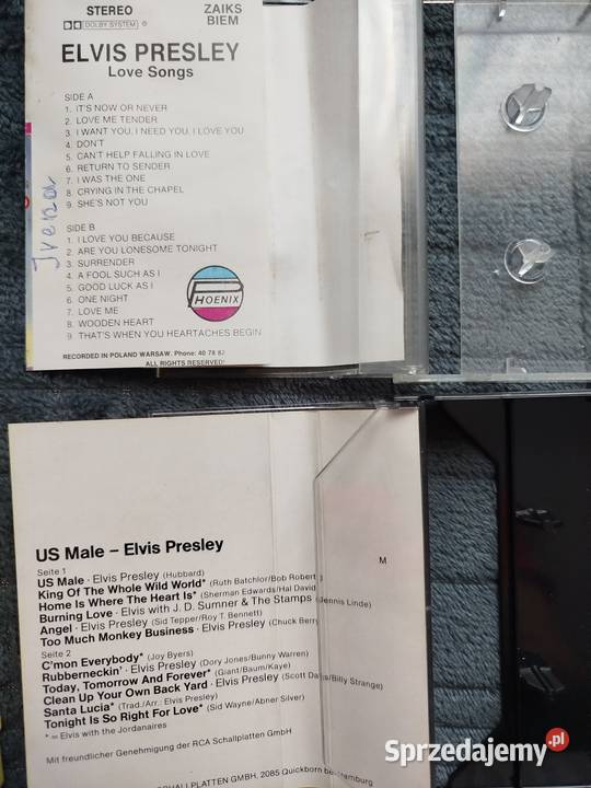 Kasety Elvis Presley US Male i Love Songs Opole