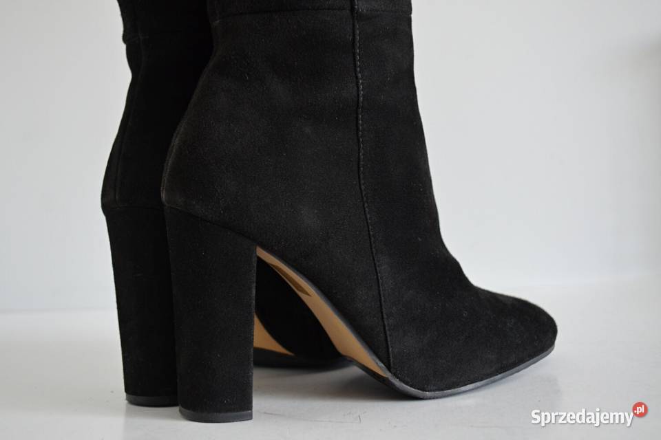 ELEGANCKIE ZAMSZOWE kozaki Bruno Premi na inna Białystok