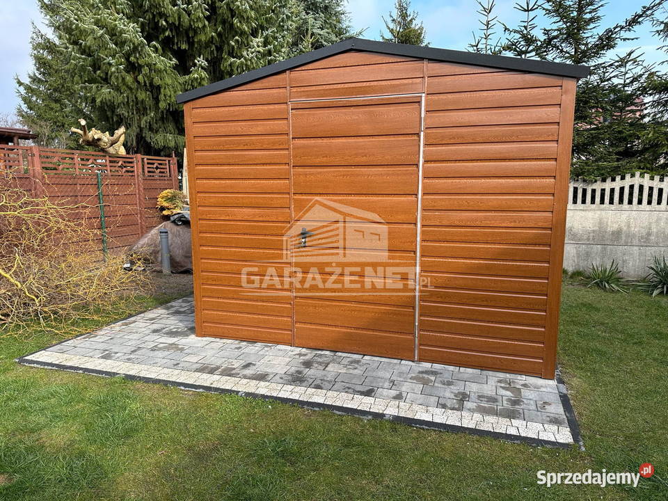 SCHOWEK DOMEK OGRODOWY 3x3 m DWUSPADOWY DRZWI Łapanów
