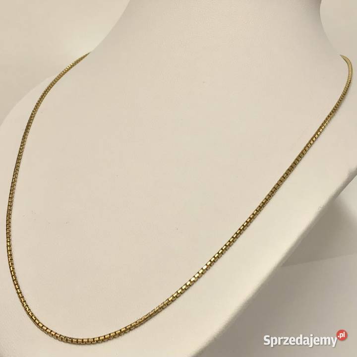 Złoty ŁAŃCUSZEK damski 8K cudowna ŻMIJKA 45 sprzedam