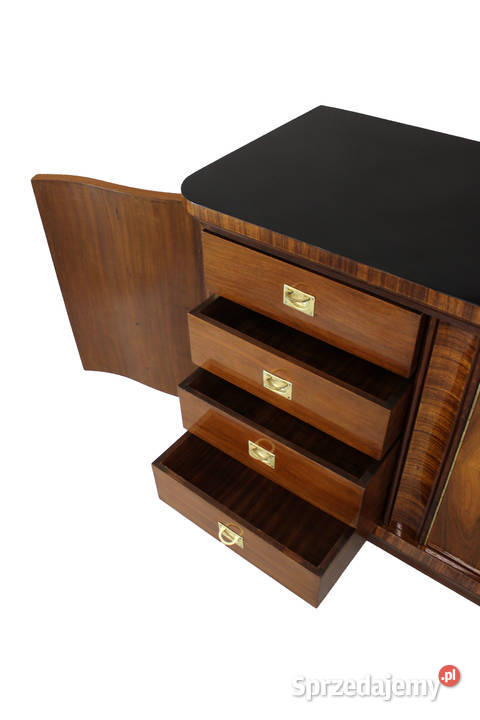 Perfekcyjny bufet Art Deco z czarnym blatem kujawsko-pomorskie Bydgoszcz