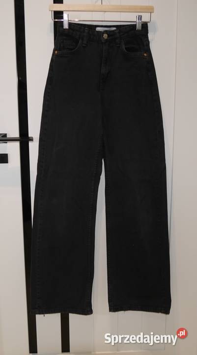 Bershka świetne spodnie szerokie nogawki 32 XXS Wrocław sprzedam