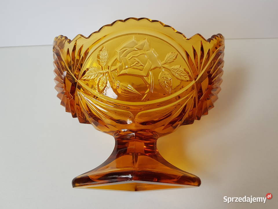 Bursztynowa żardiniera z różą Ząbkowice kolorowe śląskie Dąbrowa Górnicza sprzedam