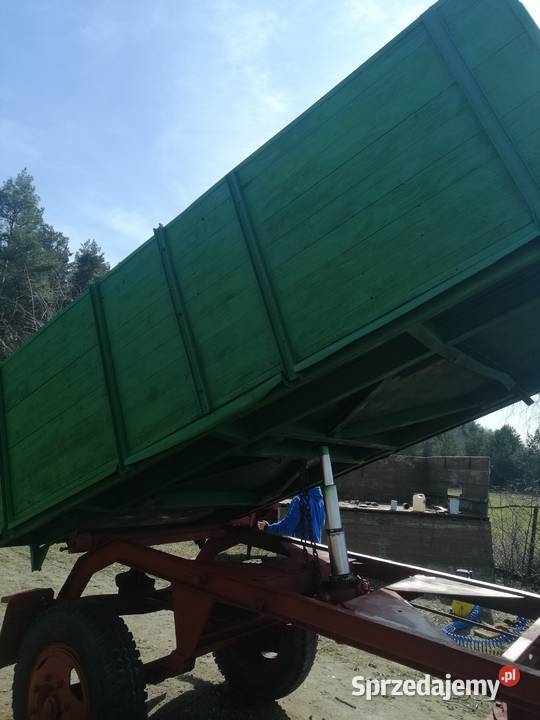 Przyczepa dwuosiowa wywrotka rolnicza lubelskie Krzywda sprzedam