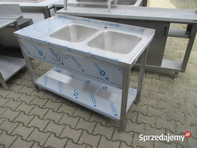 Nowy Zlew Gastronomiczny 2 Komorowy Z Półką Ostrów Wielkopolski