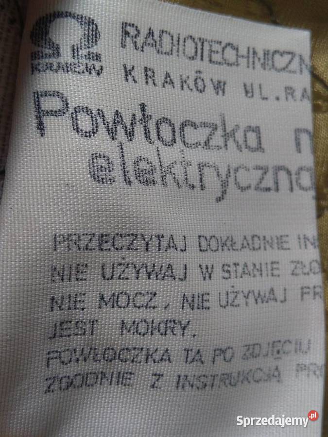 Poduszka elektryczna typ PN6 zabytek PRL 60 mazowieckie Warszawa