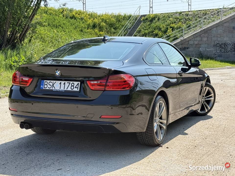 BMW Seria 4 420d xDrive FULL malutki przebieg czarny Białystok