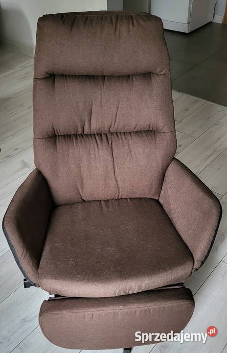 Fotel Rozkładany z Podnóżkiem ikea empik Puszczykowo sprzedam