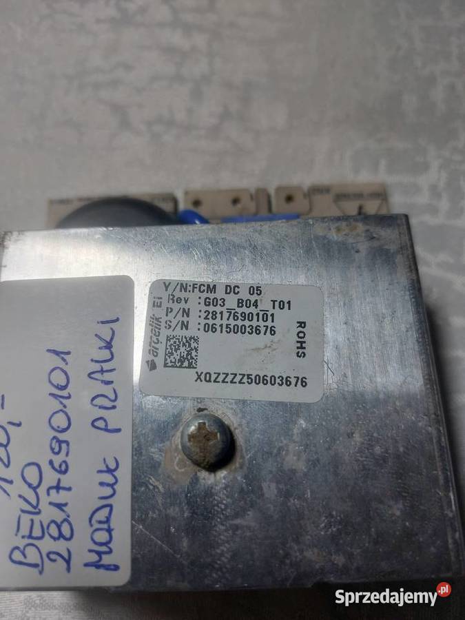 BEKO 2817690101 MODUŁ PRALKI Nowy Sącz sprzedam