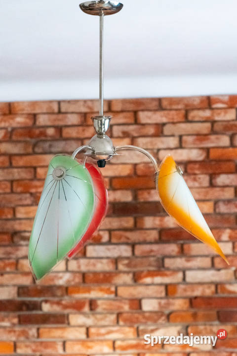 Żyrandol lata 60 Look PopArt MidCentury Vintage śląskie Dąbrowa Górnicza