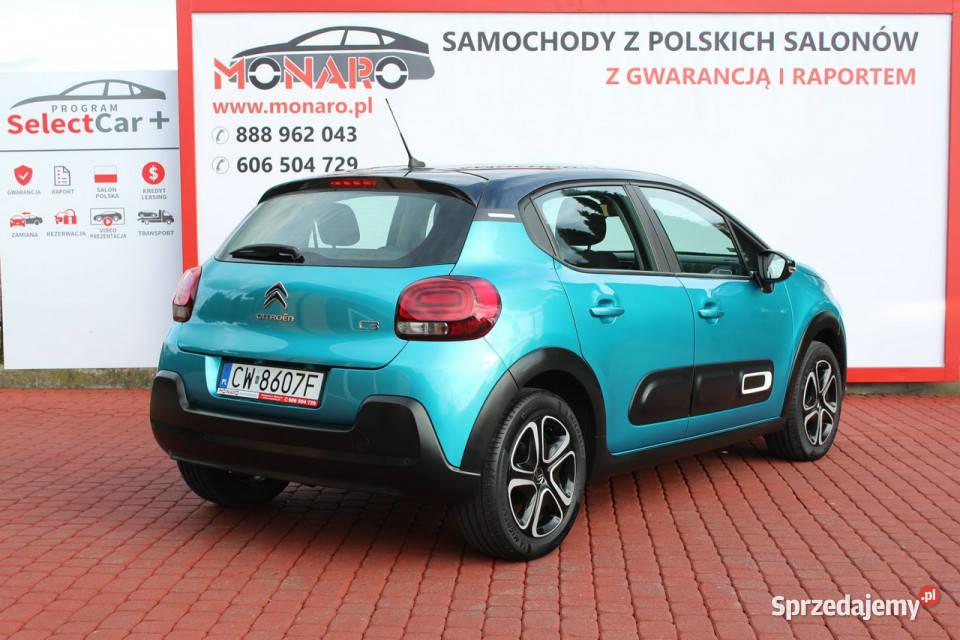 Citroen C3 Salon Polska 1właściciel Serwisowany wielofunkcyjna kierownica Włocławek