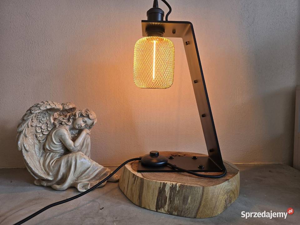 Lampa Dębowa Nowoczesna Masywna Łódź