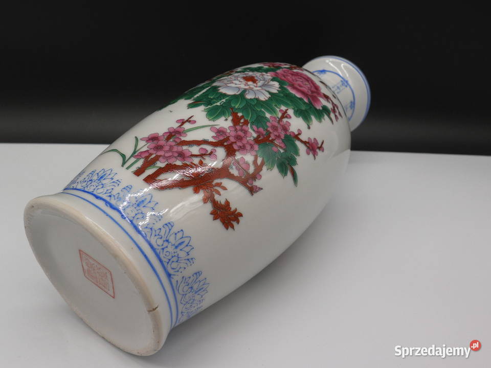 Chiński Wazon Porcelanowy Ptaki i Piwonie Raszków sprzedam