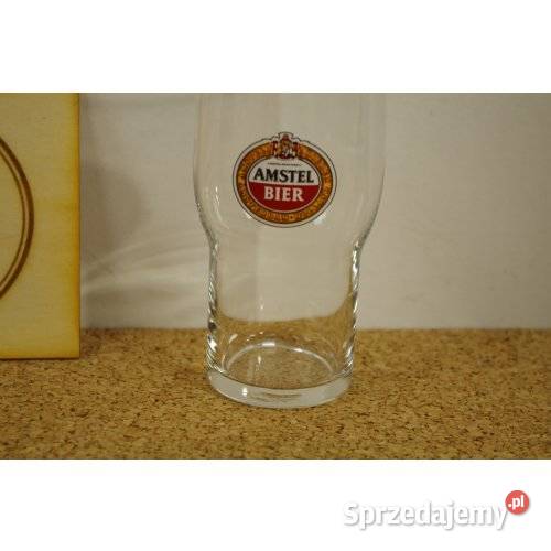 Amstel Bier komplet 3 szklanek reklamowych śląskie