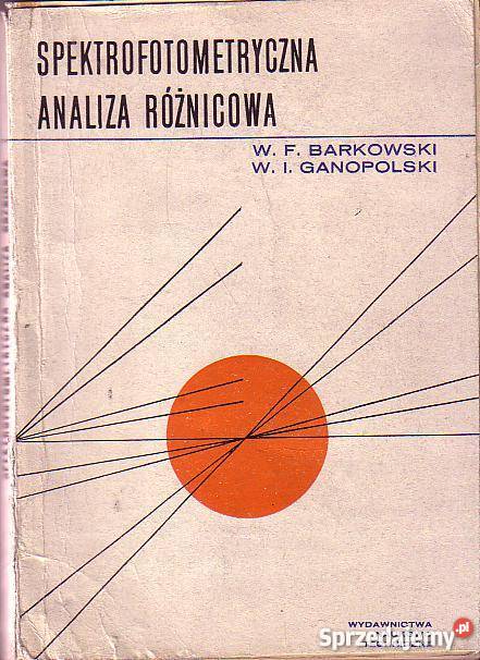(2228) SPEKTROFOTOMETRYCZNA ANALIZA RÓŻNICOWA W.F. BARKOWSKI