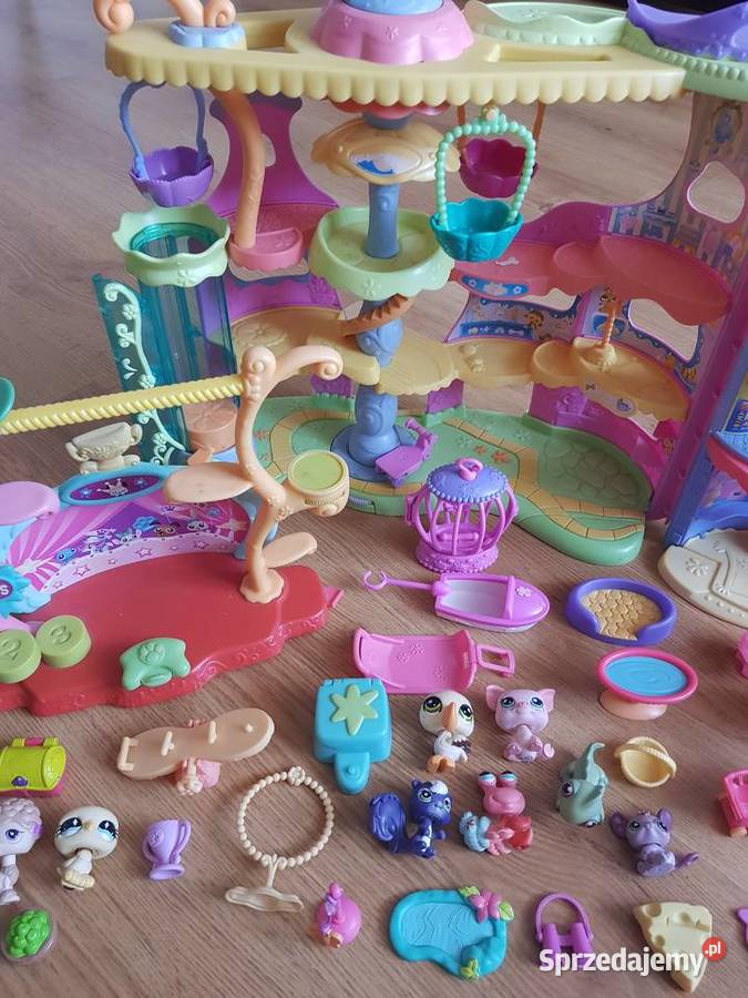 Littlest pet shop duży zestaw plac zabaw hotel