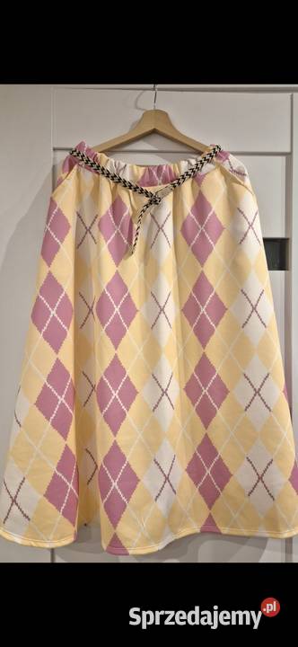 Made In Italy Spódnica Romby Żółta 95viskoza Rozmiar uniwersalny Poznań