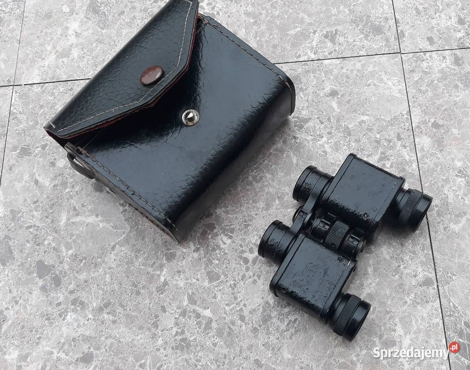 Hertel Reuss Perr 6x18 mała stara lornetka etui Pozostałe pomorskie Tczew