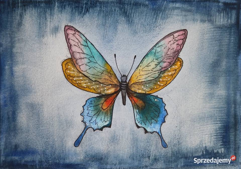 Akwarela Akwarelka Obraz pt Fantazja ok 21 x 30 Zabłocie sprzedam