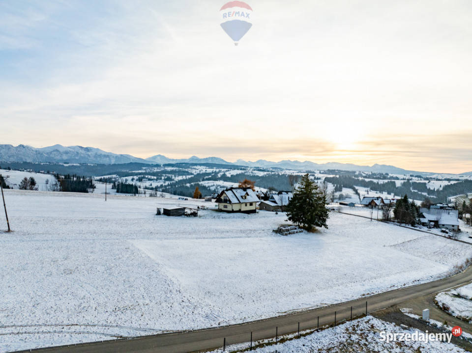 Widokowa działka budowlana w Czerwiennem 2 Ząb małopolskie Czerwienne