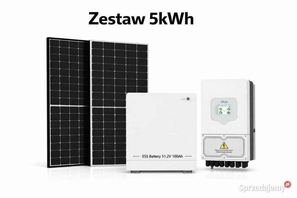 Zestaw budżetowy 5kWh LV panele inwerter 1 faza małopolskie