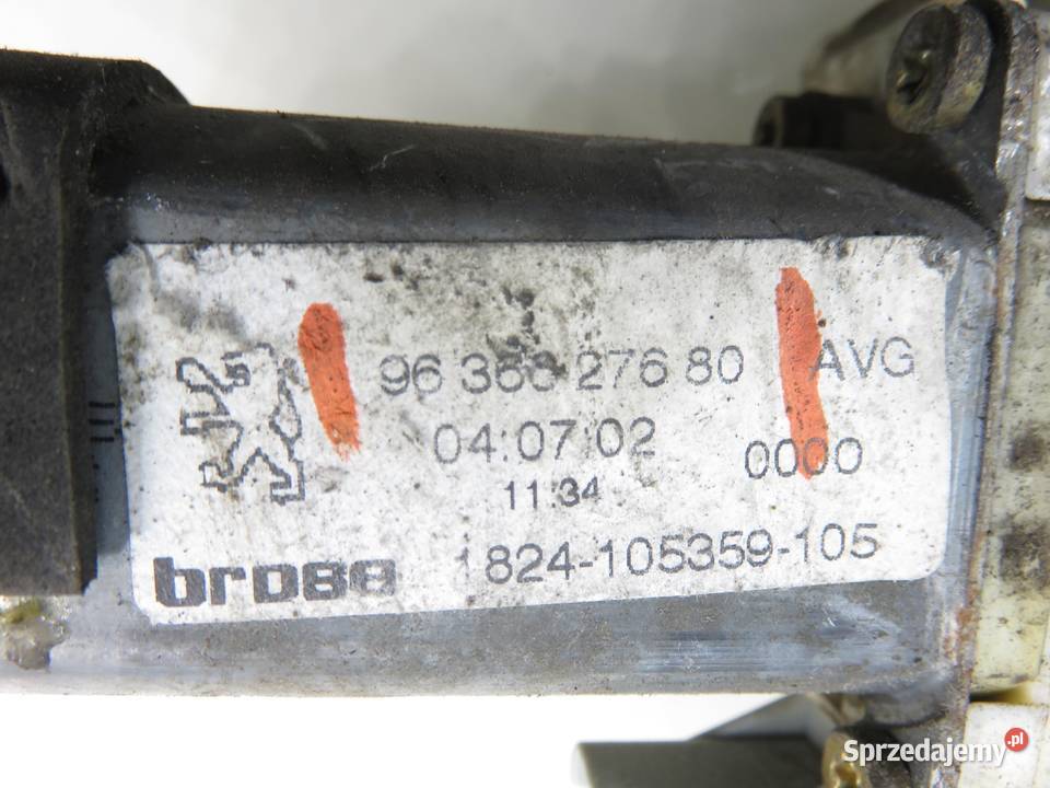 PODNOŚNIK SZYBY LEWY PRZEDNI PEUGEOT 206 CC 2D Wyposażenie wnętrza małopolskie sprzedam