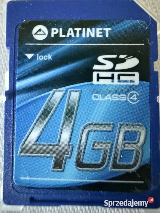 Karta pamięci Platinet SDHC 4GB Class 4 etui SD Telefony i Akcesoria śląskie