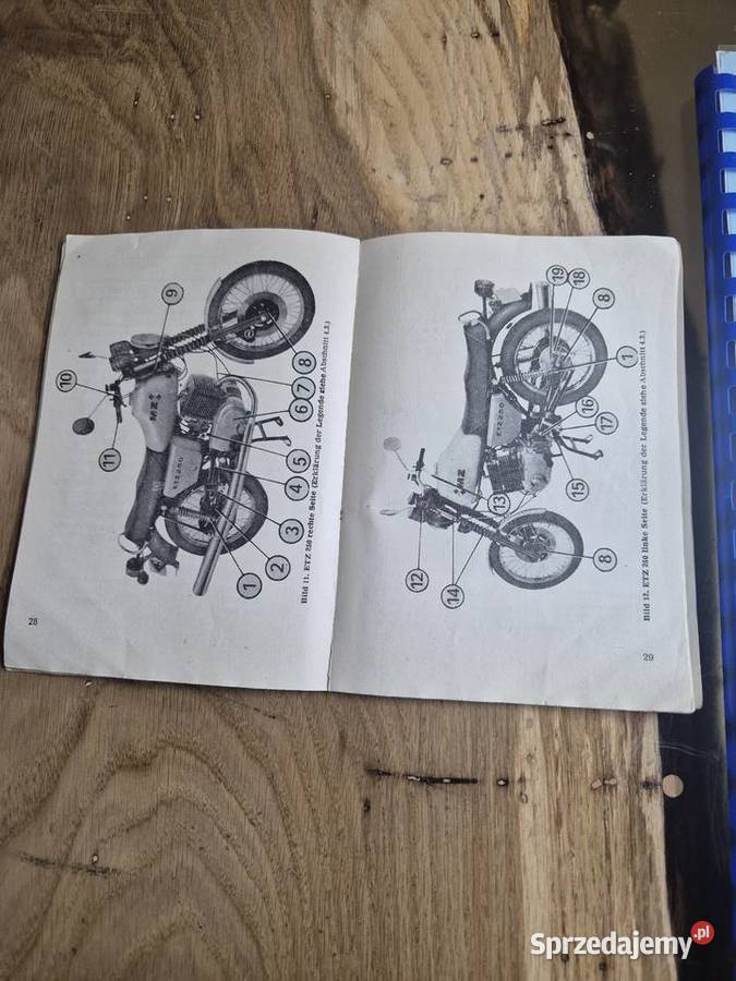 Mz etz 250 instrukcja obsługi książka napraw ddr Pozostałe