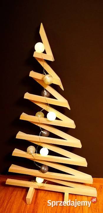 Świąteczna choinka drewniana dekoracja ozdoba Dekoracje i ozdoby Radków