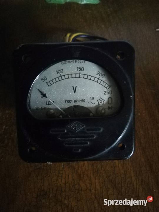 Woltomierz Tablicowy ZSRR 42 250V AC CCCP 1964r Szczecin