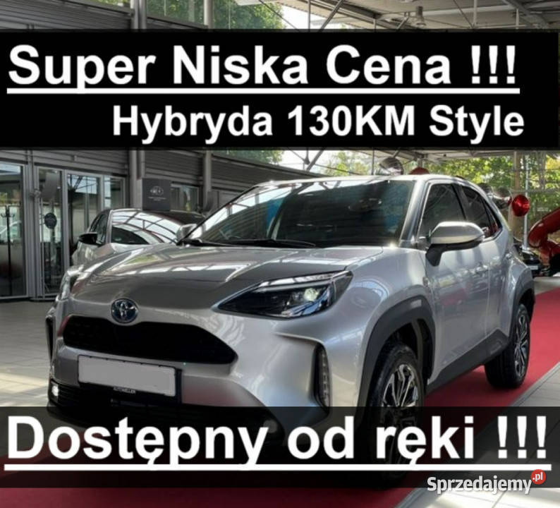 Toyota Yaris Cross 130 Style Super Niska Kamera srebrny zachodniopomorskie Szczecinek