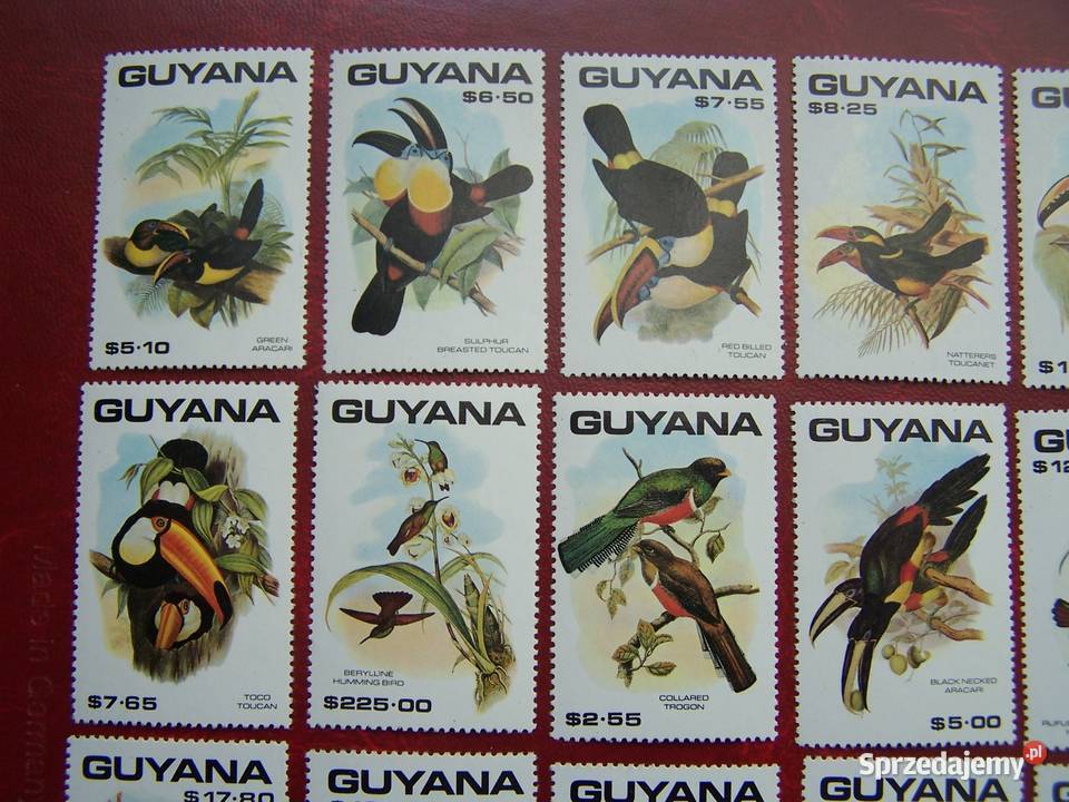 Gujana 1990 MNH Mi 3184210 Fauna Ptaki