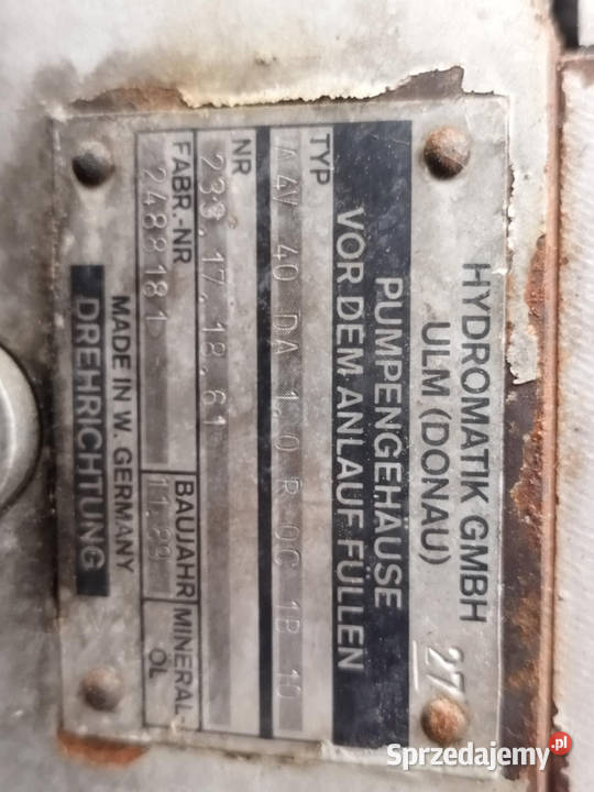 Zestaw hydrauliczny Silnik Diesel z pompami i Strzyżew