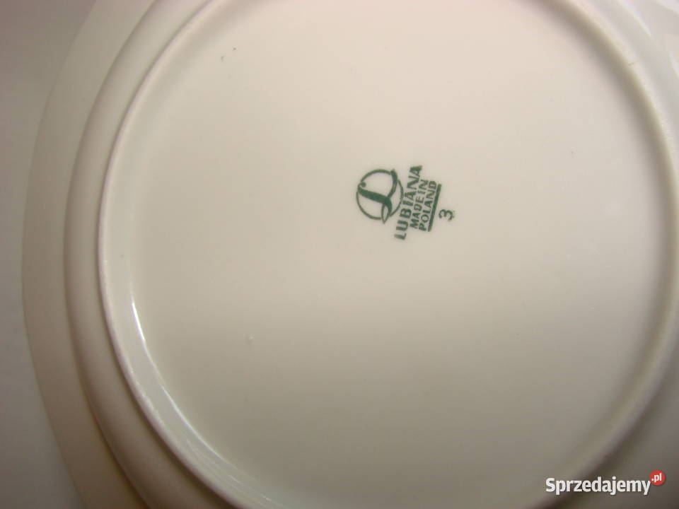 Lubiana wzór kaszubski talerz obiadowy PRL Pruszcz Gdański