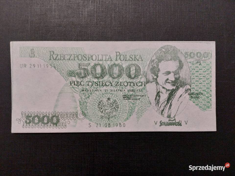 Banknoty solidarności PRL wielkopolskie Konin