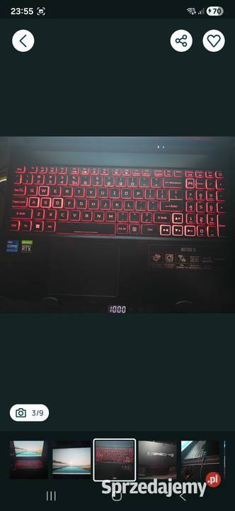 Laptop gamingowy Acer Nitro 5 AN51557 i Kargowa