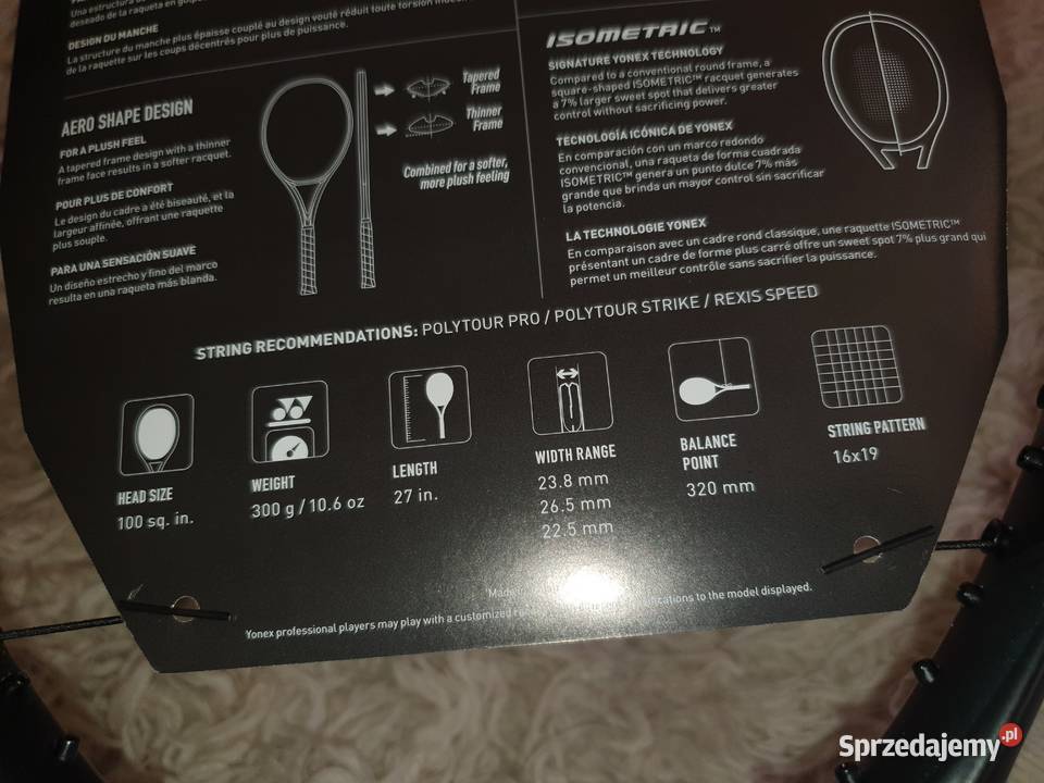 Rakieta tenisowa Yonex E Zone100 nowa Wrocław