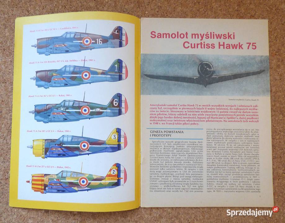 W Mietelski Samolot myśliwski Curtiss Hawk 75 mazowieckie Warszawa