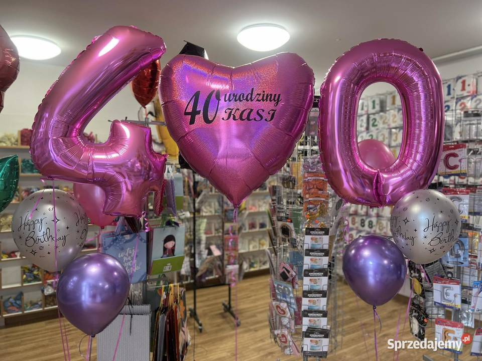 balony cyfry balony z helem Katowice śląskie