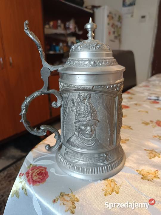 Stary kufel cynowy z roku 1650 sprzedam