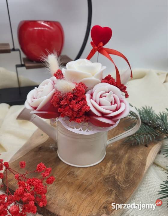 Flowerbox ze świec sojowych zapachowych Prezent Piotrków Trybunalski