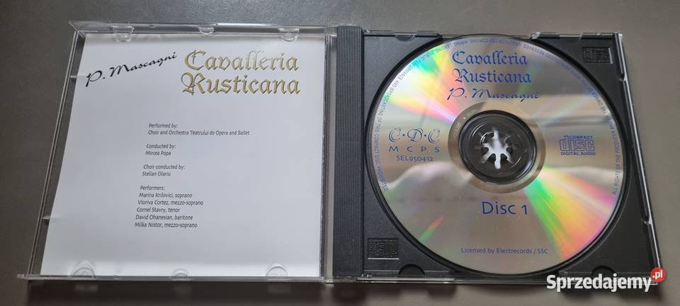 Płyta CD Cavalleria Rusticana Pietro Mascagni Zielona Góra
