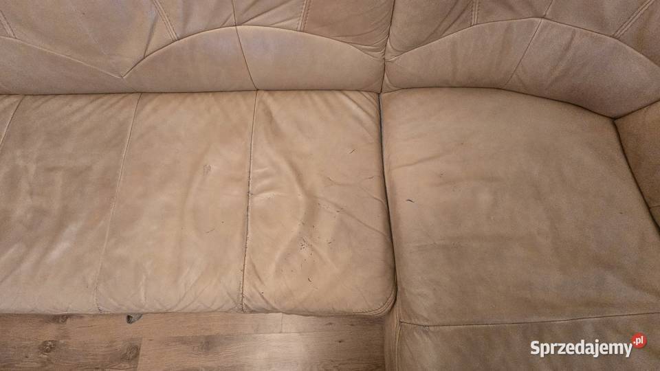 Sofa Kanapa skórzana narożnik z funkcją spania skóra naturalna Sofy i kanapy łódzkie Rawa Mazowiecka